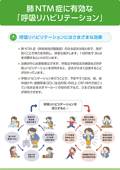 肺NTM症に有効な「呼吸リハビリテーション」